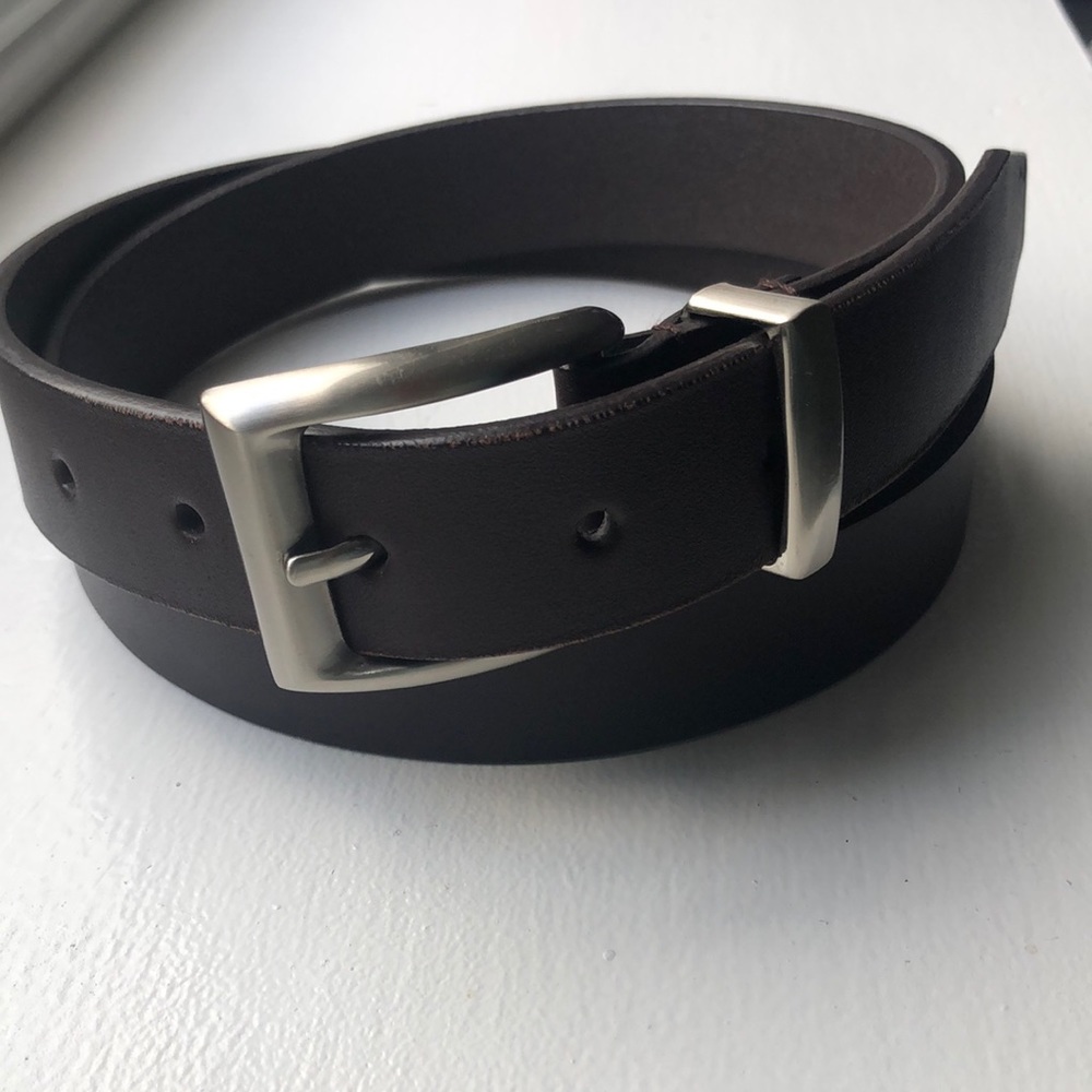 Men’s Dark Brown Leather Belt size X-Large